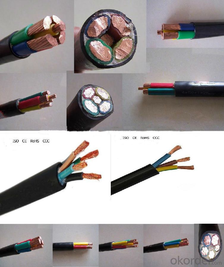 8AWG copper XLPE insulated steel-tape armoured transparent pvc sheathed power cable
