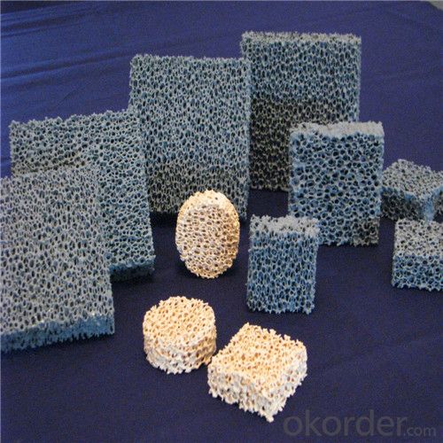 Porous Alumina Ceramic Foam Filter for Casting Used