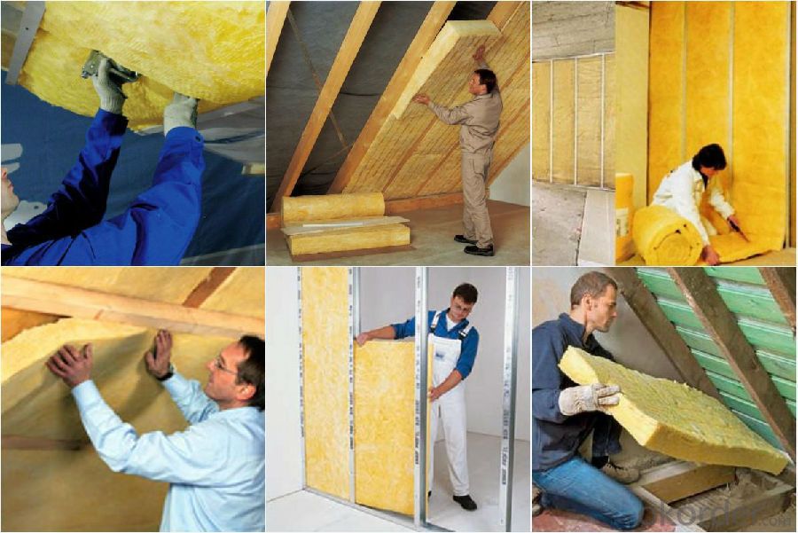 Heat Resisitant  Material Rock Wool Glass Wool Insulation