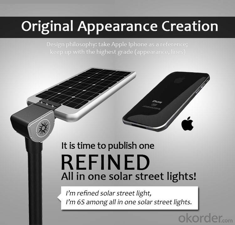 Factory Price 80,000 Hours Lifespan All In One Solar Street light