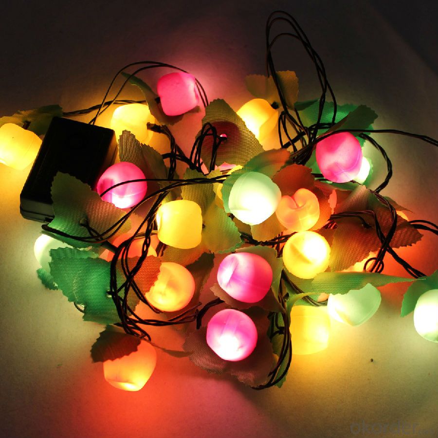 IP44 Wedding Party Festival Christmas Decoration Solar Powered LED String Lights
