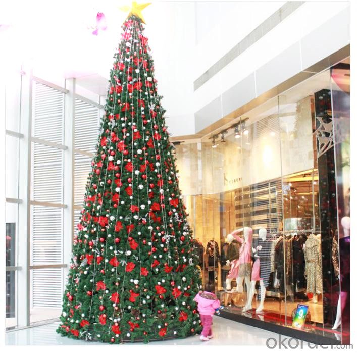 Christmas Tree PVC Artificial Plants for Decorations on Plaza