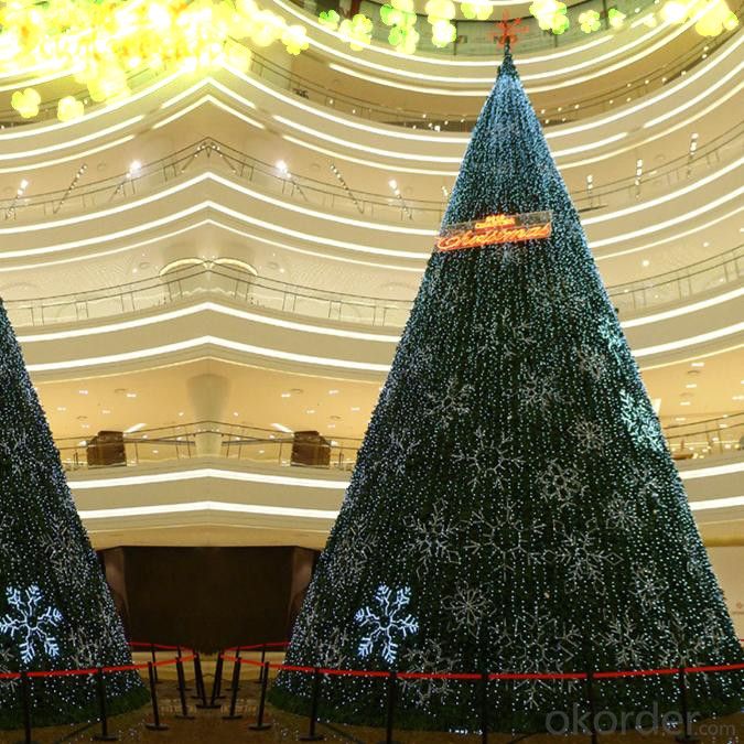 Christmas Tree PVC Artificial Plants for Decorations on Plaza
