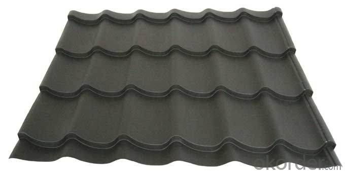 Synthetic Resin Black Sand Coated Roof Tile