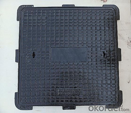 Manhole Cover with Square Net Base on Hot Sale