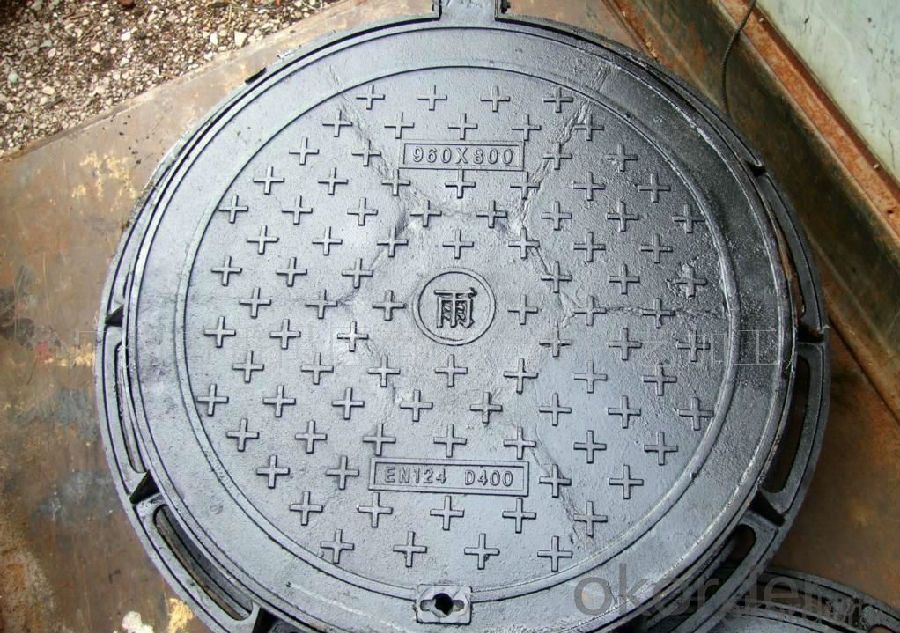 Manhole Cover Square Base with Round on Sale