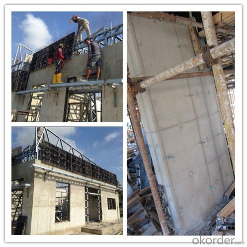 reusable wall panels for concrete construction