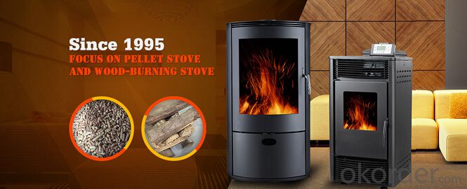 Pellet Stove Carbon steel 3 Sides Glass View High Temperature Resistant