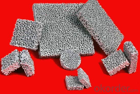 Silicon Carbide Ceramic Foam Filters Tailored Sizes As Customers Requirement