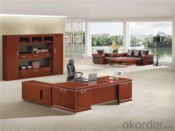 Vaneer Office Executive Desk with Environmental Material