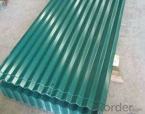 COLORED CORRUGATED STEEL SHEET FOR ROOFING