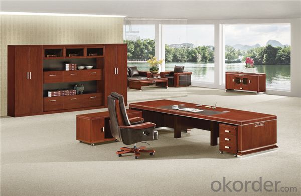 Vaneer Commercial Executive Desk with Environmental Material