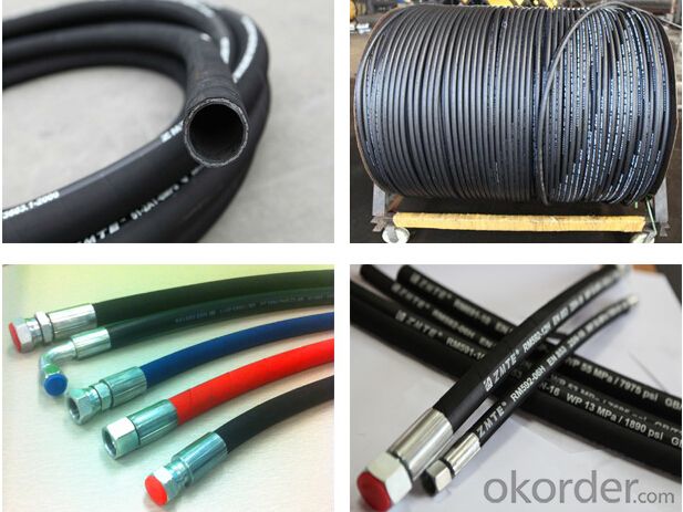 Smooth / Cloth Surface Industry Rubber High Pressure Hydraulic Hoses