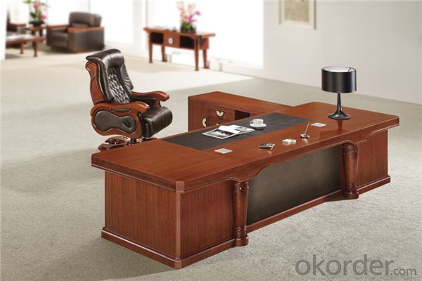 Commercial Executive Desk with MDF and Vaneer