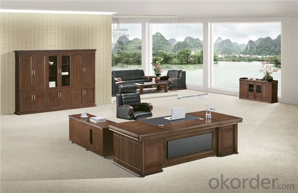 Commercial Executive Desk with MDF and Vaneer