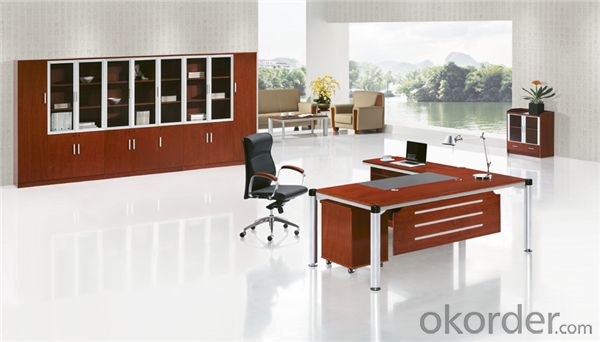 Office Table with Vaneer Painting for Manager