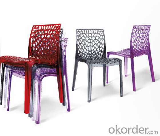 Dinning Chair Plastic & Wood & Metal Model CMAX-PP671
