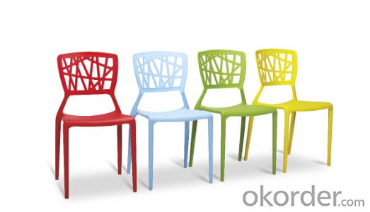Dinning Chair Plastic & Wood & Metal Model CMAX-PP623