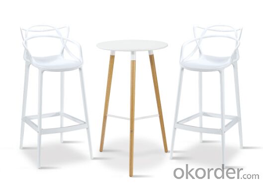 Dinning Chair Plastic & Wood & Metal Model CMAX-PP601