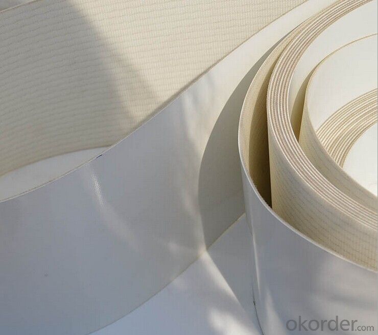 White Food Grade PU Conveyor Belt PVC Conveyor Belt