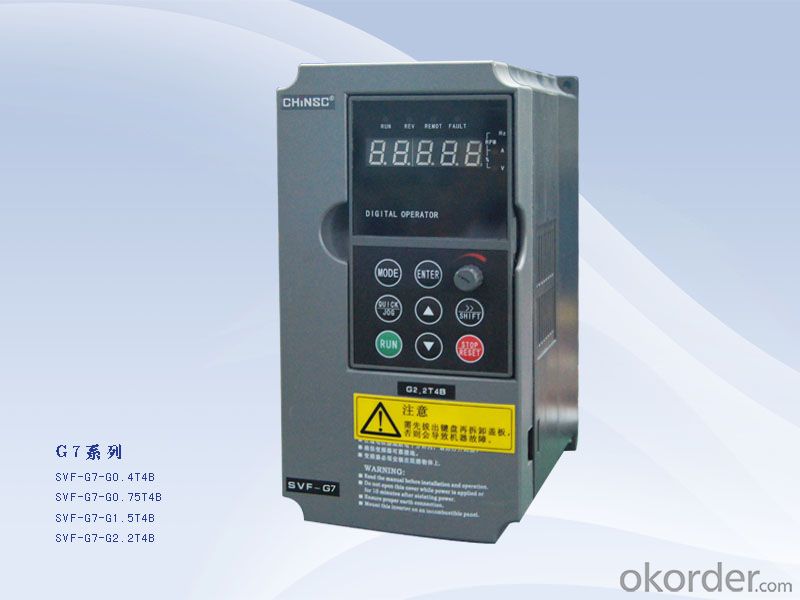 Frequency inverter 0.4kw ac motor speed controller