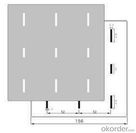 Mono Solar Cells 156X156MM2  High Efficiency