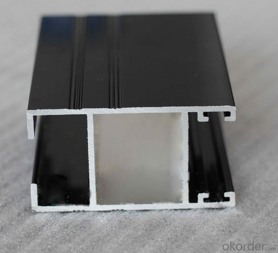 Colored Powder Coated Aluminum Window Extrusions Profiles