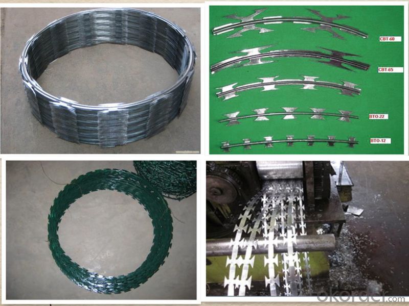 Galvanized Iron Razor Barbed Wire From Professional Factory