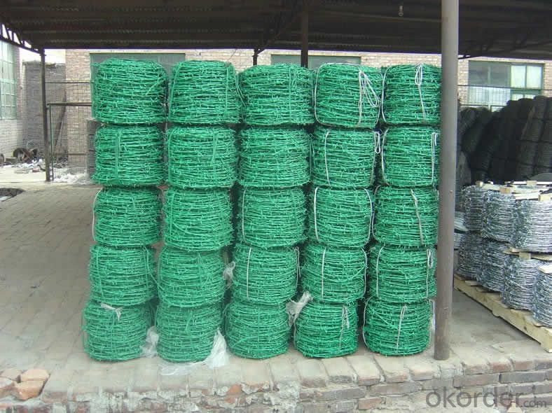Anping Factory High Quality PVC Coated Barbed Wire with Lowerprice