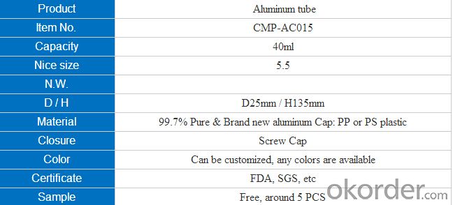 Aluminium Tube with High Quality and Competitive Price