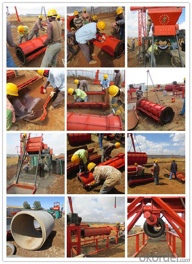Suspended Cement Pipe Machine Reinforced Cement Pipe Forming