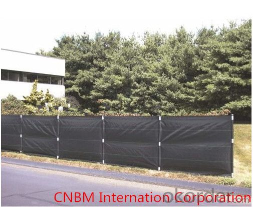 Silt Fence with Wooden Stake/Weed Barrier Fabric/Woven Fabric