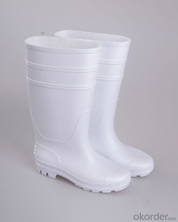 Safety Boots Green Safety PVC Rain Boots with Steel Toe