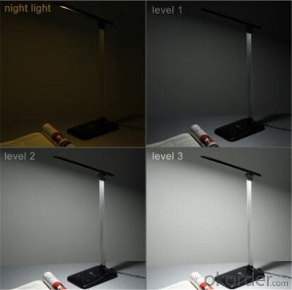 LED Desk Lamp Dimmable with Glossy White