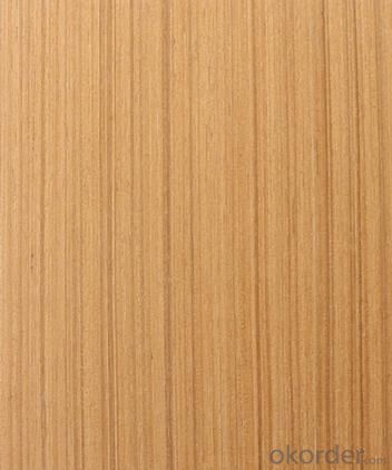 Teak Veneered MDF Panels Wood grain is straight
