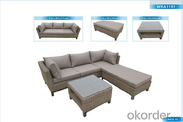 Outdoor Furniture Rattan Sofa CMAX-WRA1103