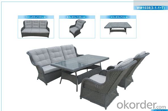 Outdoor Furniture Rattan Sofa CMAX-WM3218