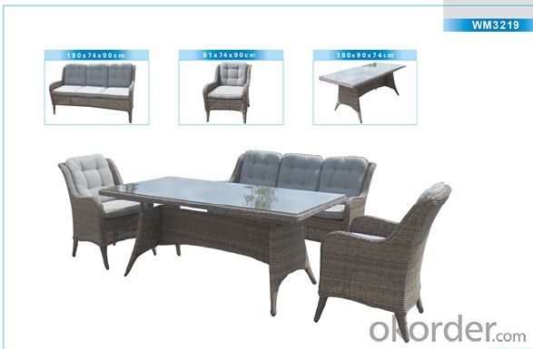 Outdoor Furniture Rattan Sofa CMAX-WRA1048