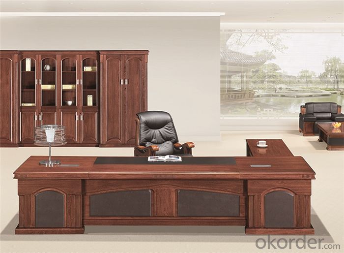 Commercial Table with Veneer Painting for Manager