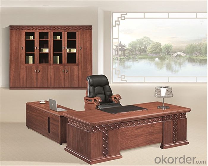 Wooden Executive Workstation with Veneer Painting
