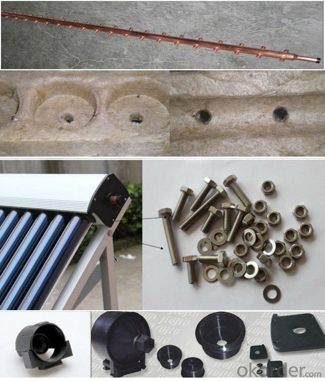 Heat-pipes Solar Collectors for Rooftop made in China