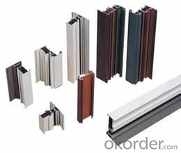 Aluminium section profiles for doors and windows