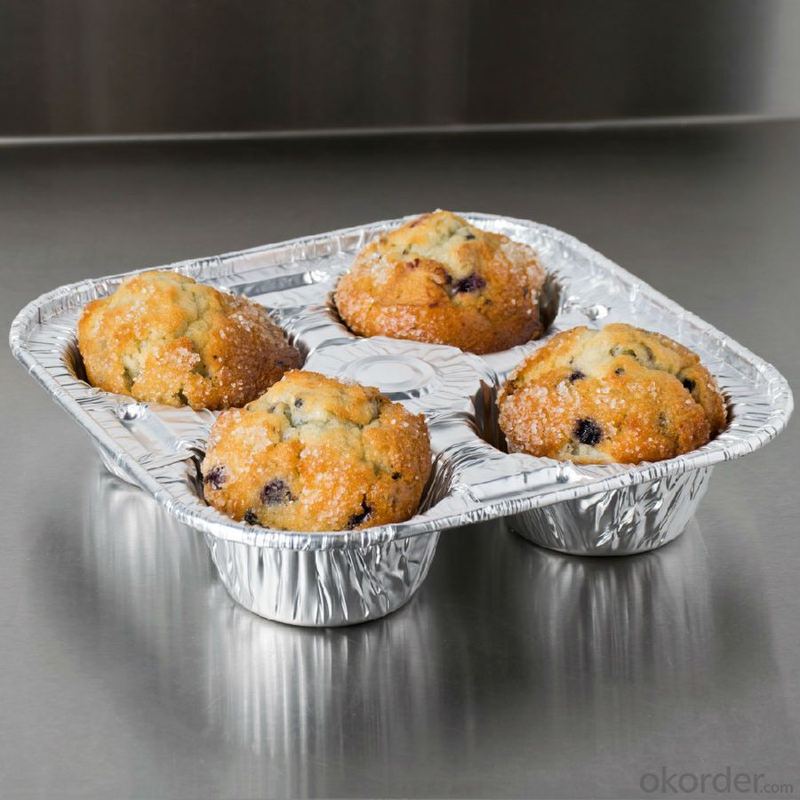 Aluminum container - pie pan container foil FOR FOOD 8011