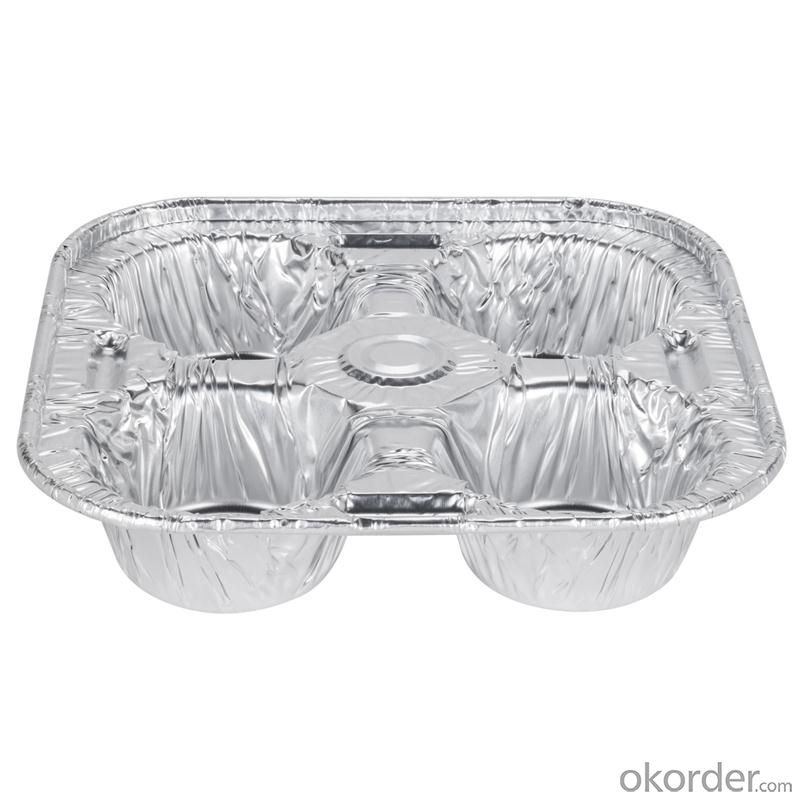 Aluminum foil take away food container with lid FOR FOOD