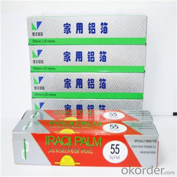 Plain Household Aluminium Foil for Food Wrapping and Packaging