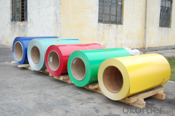 Roller Coating Line Yellow Color PE Paint Aluminum Painted Coil