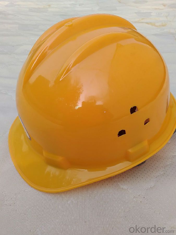 Industrial Safety Hat with Rain Gutter and Chin Strip CE EN397