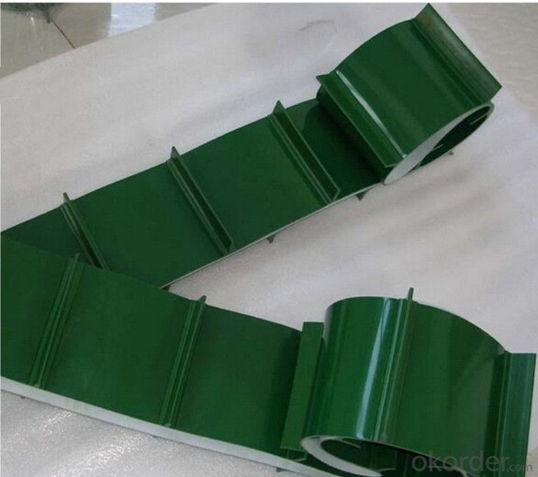 Green White Color PVC & PU Conveyor Belt for Food Industry