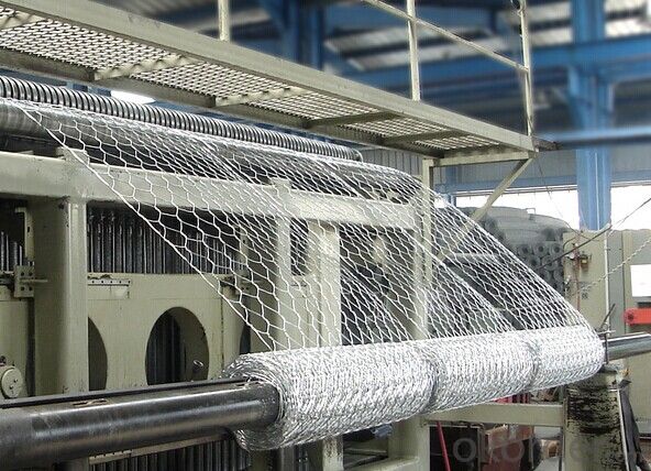 Galvanized or PVC Coated Hexagonal Gabion Wire Mesh