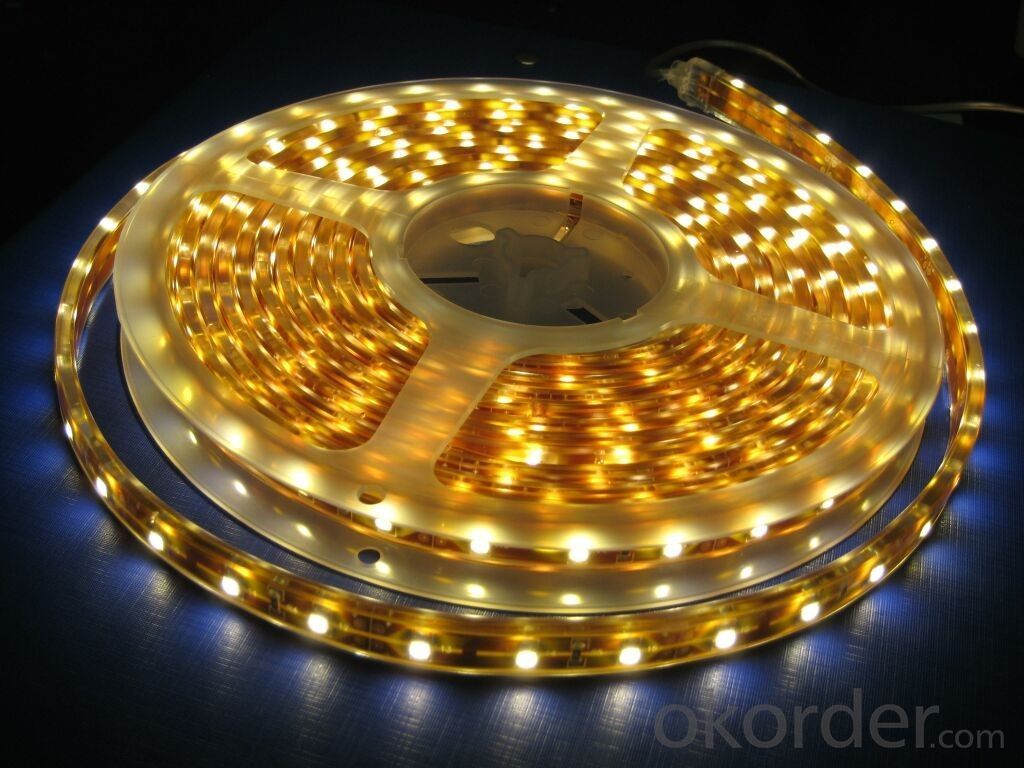 3528 SMD 16.4Ft 300LEDs/5M Single Warm White Color LED Strip Light Waterproof 60 LEDs/M